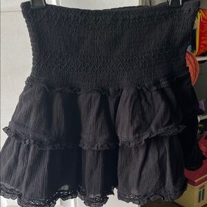 Aritzia Sunday Best Black Paloma Mini Skirt Size Small